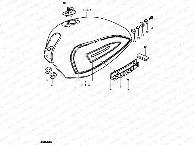 52 - FUEL TANK (MODEL T, MODEL X : E22, E25)