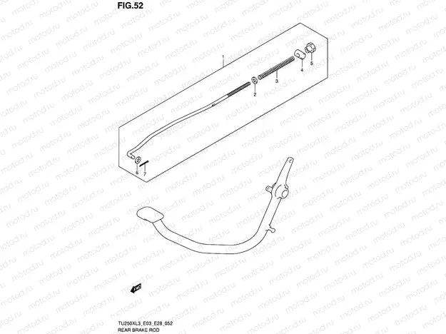 52 - REAR BRAKE ROD