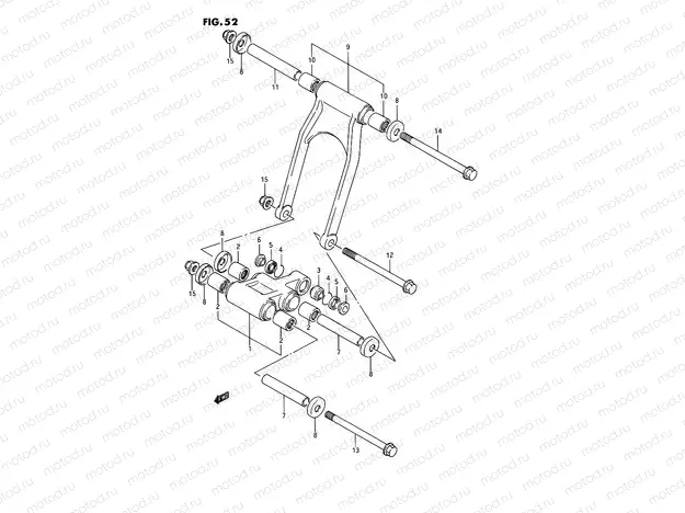 52 - REAR CUSHION LEVER