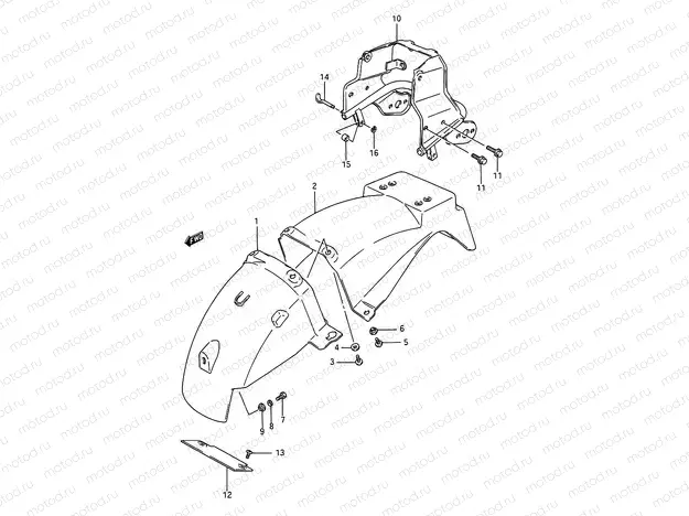 52 - REAR FENDER