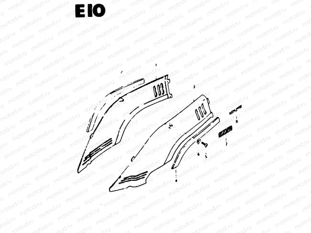 52 - REAR FENDER COVER (CS50GD)