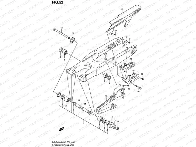 52 - REAR SWINGING ARM