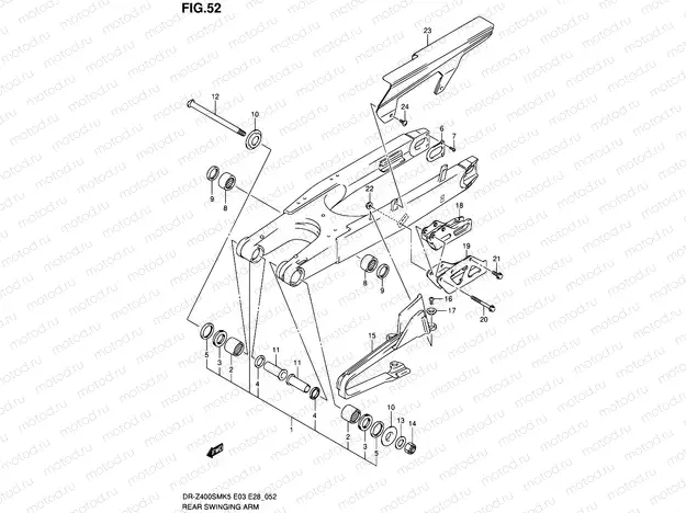 52 - REAR SWINGING ARM