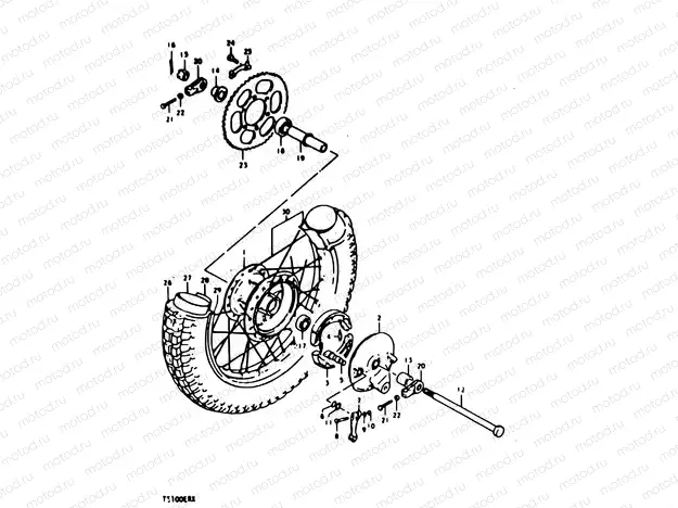 52 - REAR WHEEL