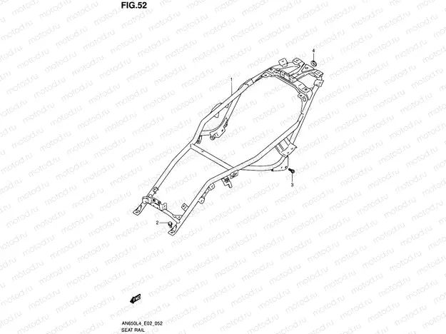 52 - SEAT RAIL