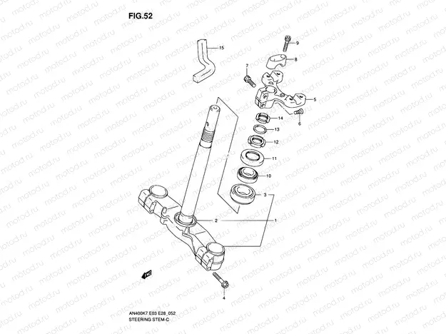 52 - STEERING STEM