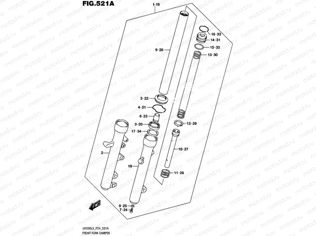 521A - FRONT FORK DAMPER
