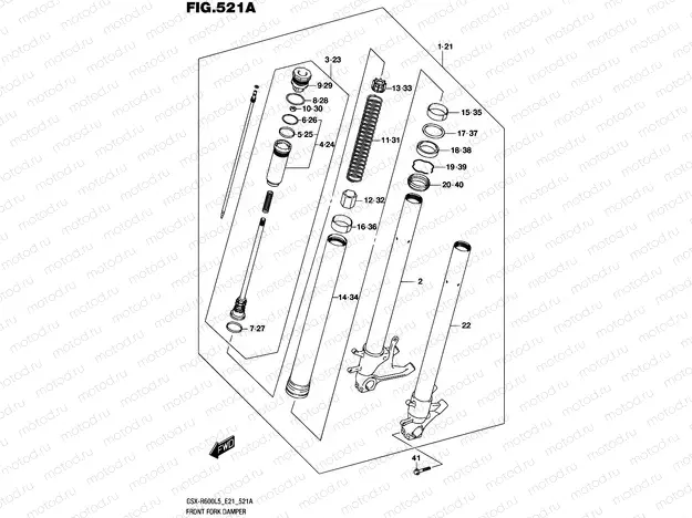 521A - FRONT FORK DAMPER