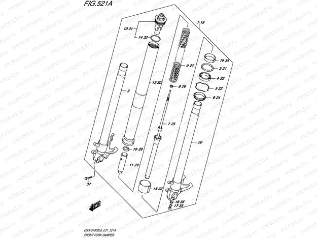 521A - FRONT FORK DAMPER