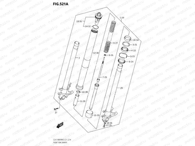 521A - FRONT FORK DAMPER