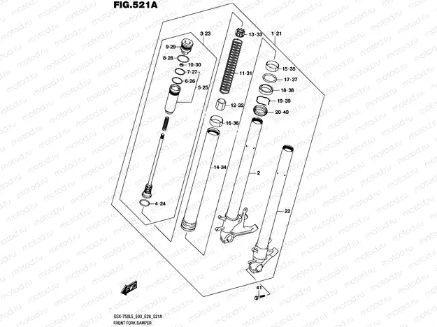 521A - FRONT FORK DAMPER