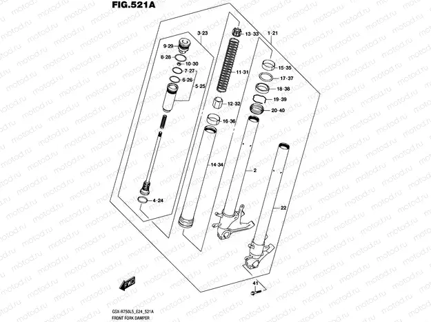 521A - FRONT FORK DAMPER