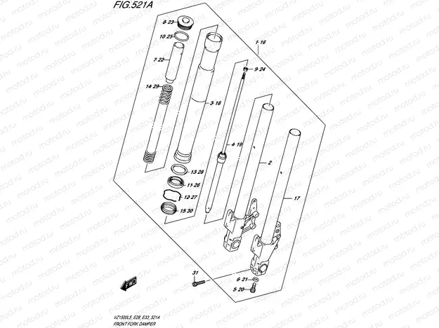 521A - FRONT FORK DAMPER