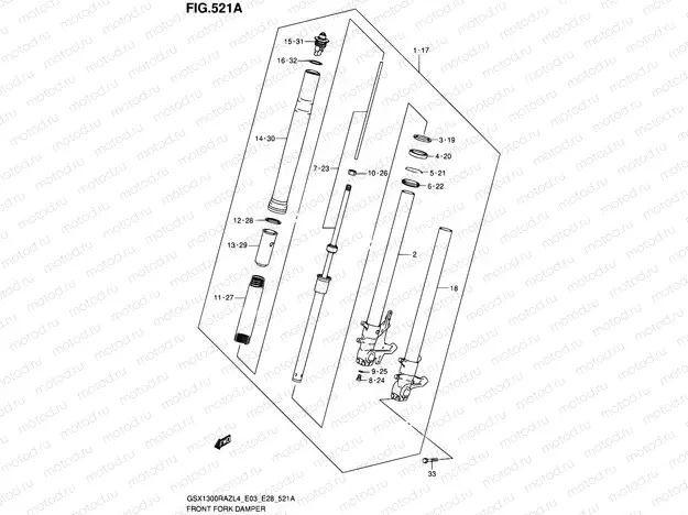 521A - FRONT FORK DAMPER