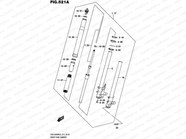 521A - FRONT FORK DAMPER