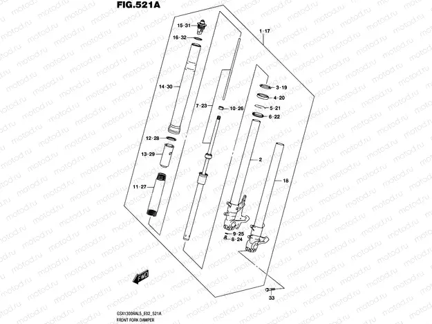 521A - FRONT FORK DAMPER