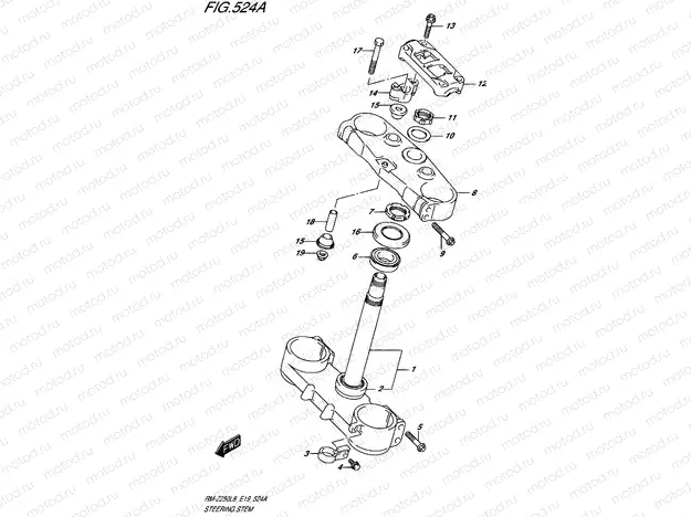 524A - STEERING STEM
