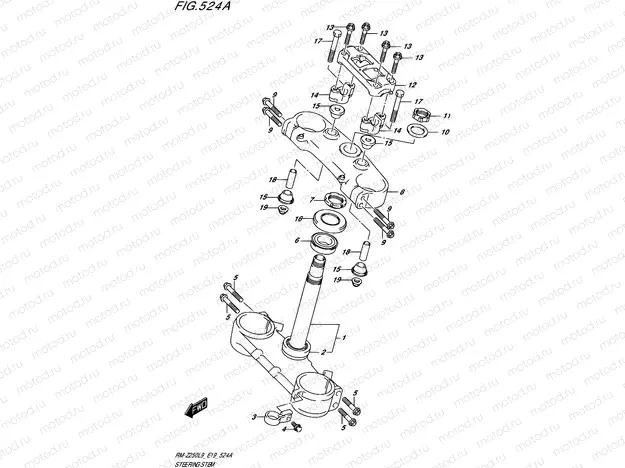 524A - STEERING STEM