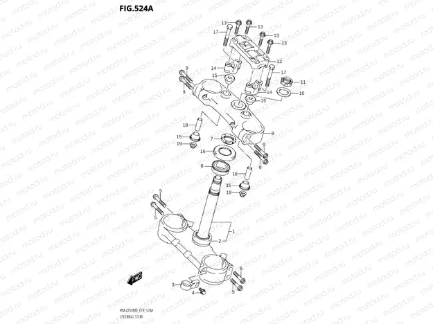 524A - STEERING STEM