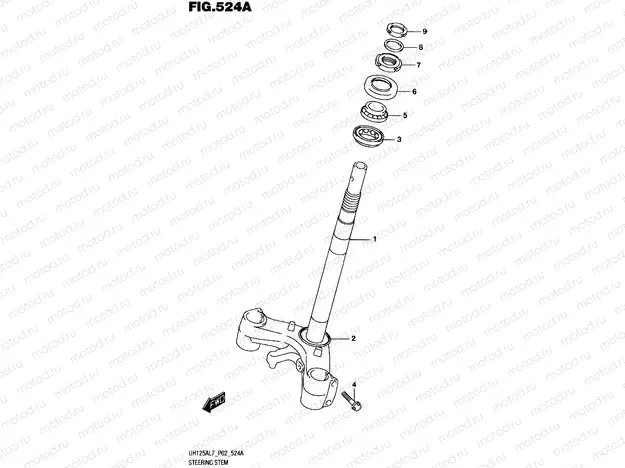 524A - STEERING STEM