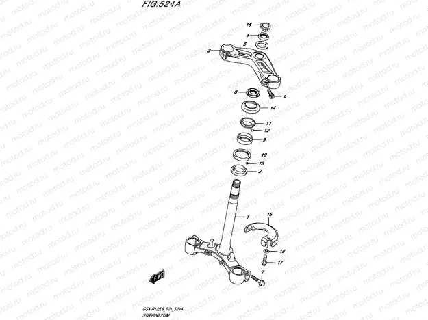524A - STEERING STEM