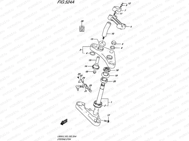 524A - STEERING STEM
