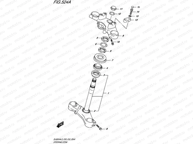 524A - STEERING STEM