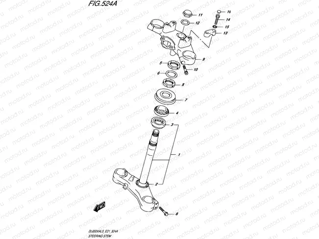 524A - STEERING STEM