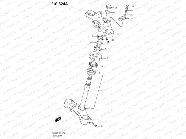 524A - STEERING STEM