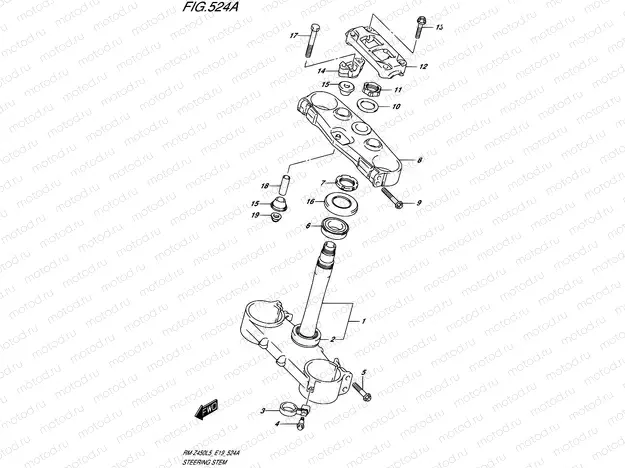 524A - STEERING STEM