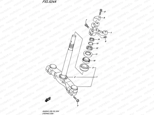 524A - STEERING STEM