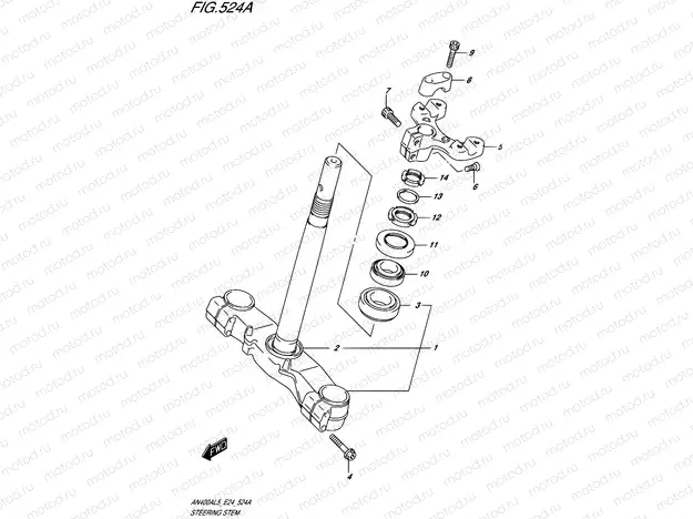 524A - STEERING STEM