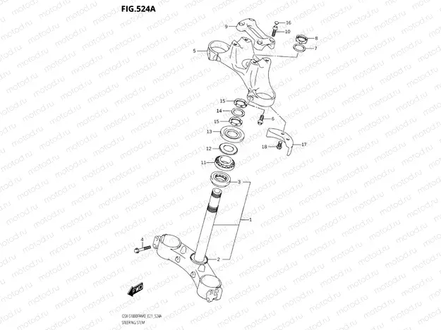 524A - STEERING STEM