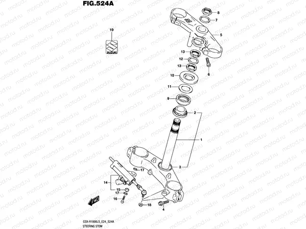 524A - STEERING STEM