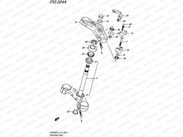 524A - STEERING STEM