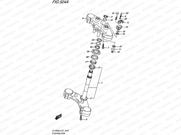 524A - STEERING STEM (DL1000XAL9 E21)