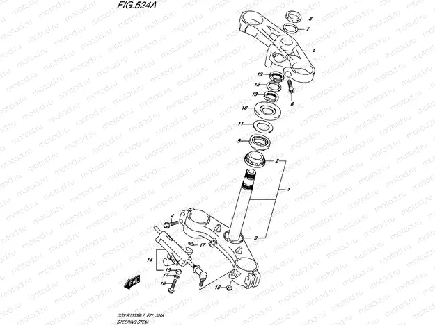 524A - STEERING STEM (GSX-R1000RL7 E21)