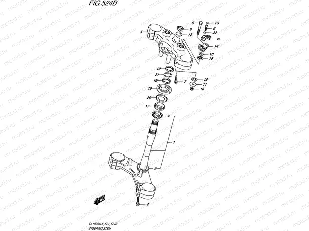 524B - STEERING STEM (DL1000XAL8 E21)