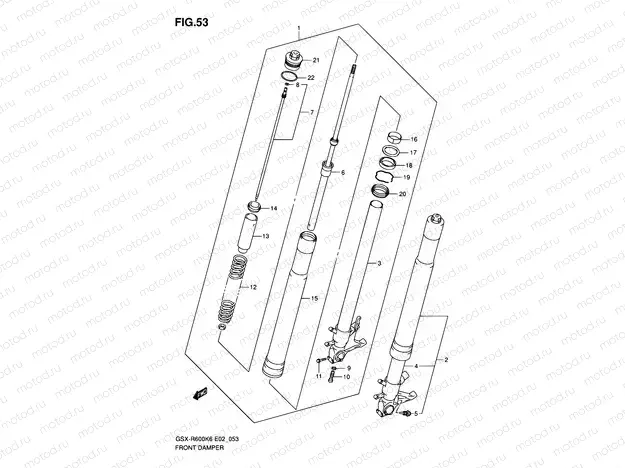 53 - FRONT DAMPER
