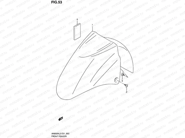 53 - FRONT FENDER