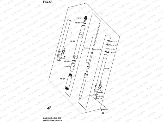 53 - FRONT FORK DAMPER