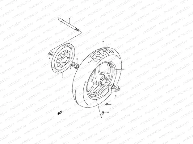 53 - FRONT WHEEL