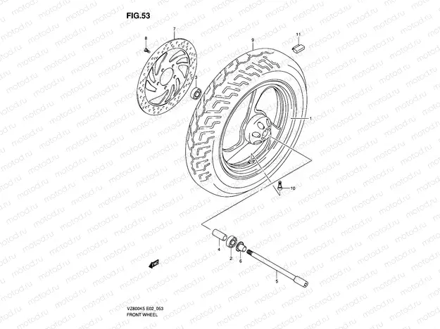 53 - FRONT WHEEL
