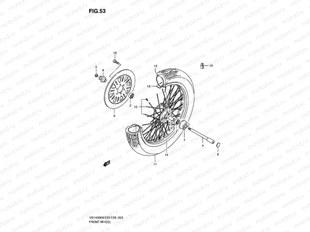 53 - FRONT WHEEL