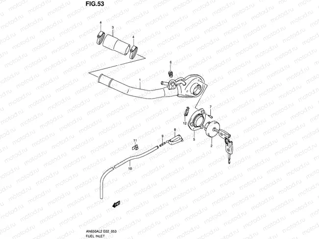 53 - FUEL INLET (AN650AL2 E24)
