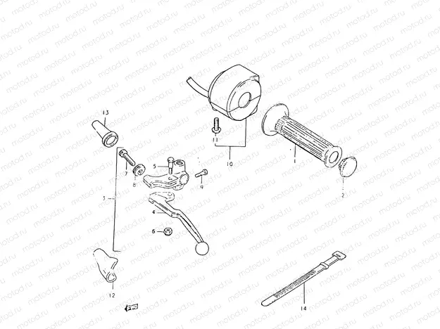 53 - LEFT HANDLE SWITCH