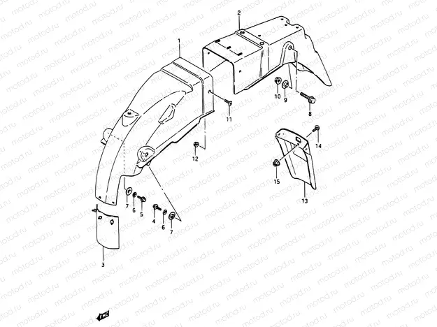 53 - REAR FENDER