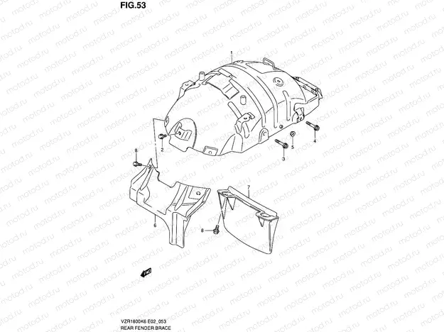 53 - REAR FENDER BRACE