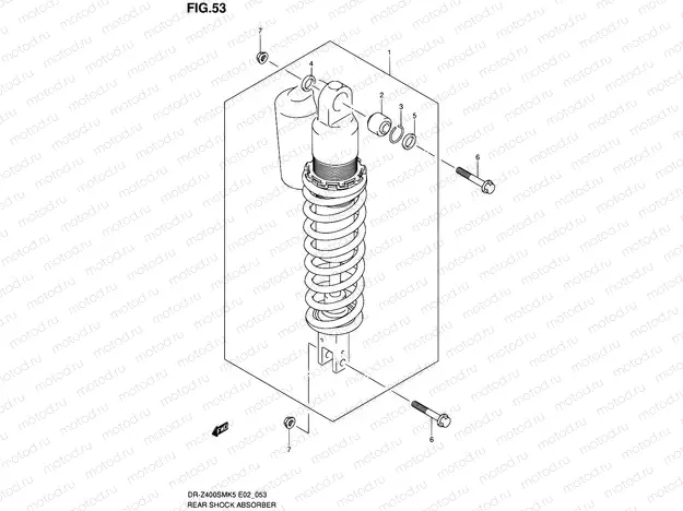 53 - REAR SHOCK ABSORBER