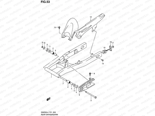 53 - REAR SWINGINGARM